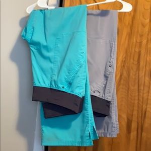 Lot of 2 HH PL yoga scrub pant